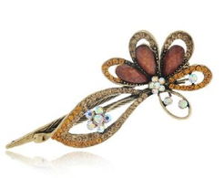 健祥促銷特價花朵發(fā)夾 金屬水鉆抓夾盤發(fā)飾品評測與購買指南